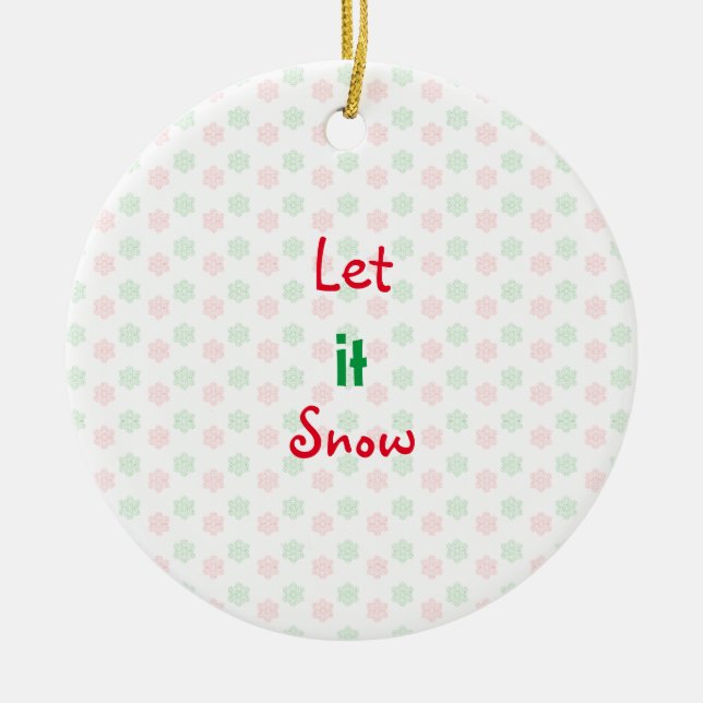 ornement de Noël de flocons de neige (Devant)