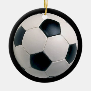 Ornement de Noël de football du football