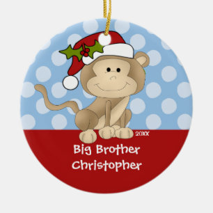 Ornement de Noël de frère de singe