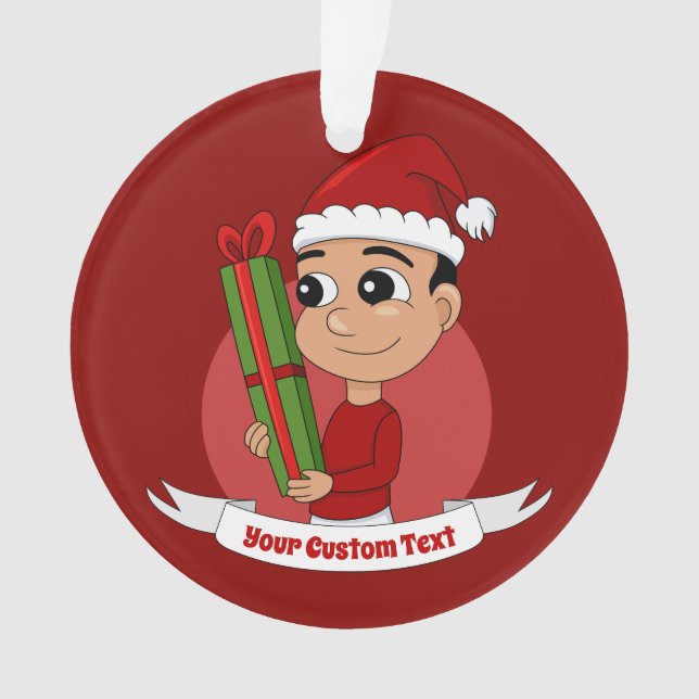 ornement de Noël de garçon (devant)