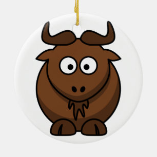 Ornement de Noël de gnou (gnou)