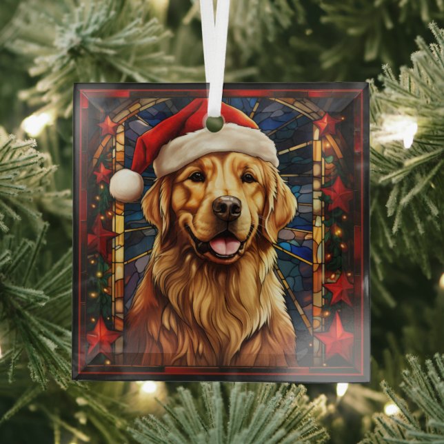 Ornement de Noël de Golden Retriever (Insitu)