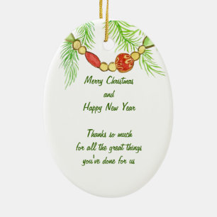 Ornement de Noël de gratitude