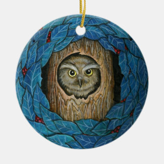 Ornement de Noël de hibou