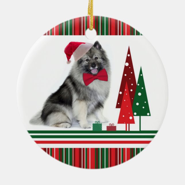 Ornement de Noël de Keeshond (Dos)