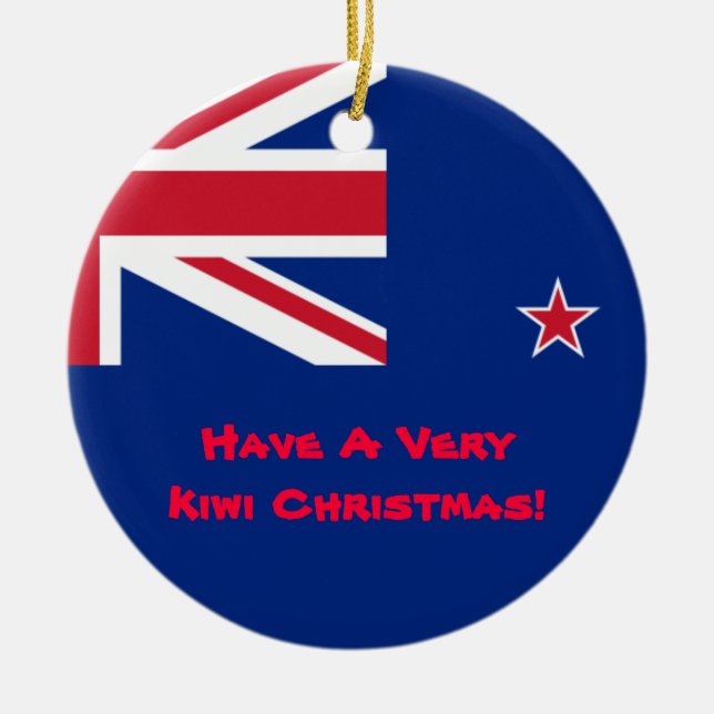 Ornement de Noël de kiwi de la Nouvelle Zélande (Devant)