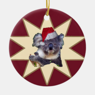 Ornement de Noël de koala et de cacatoès