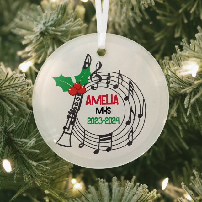 Ornement de Noël de la bande Marching Clarinet (Insitu)