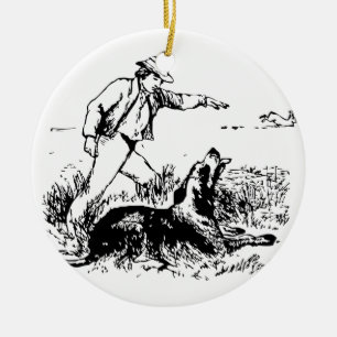 Ornement de Noël de la Chasse vintage, du lièvre e
