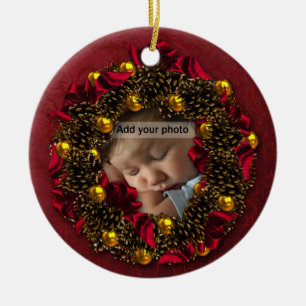 Ornement de Noël de la couronne vintage