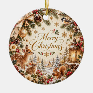 Ornement de Noël de la forêt