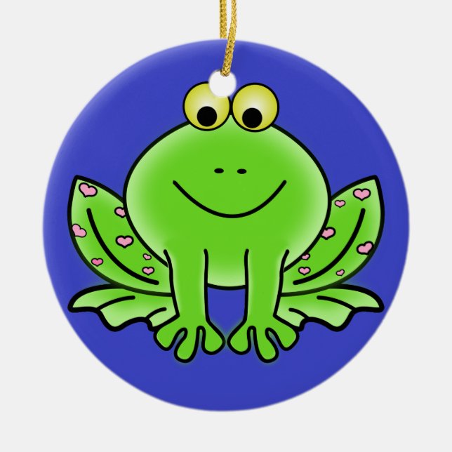 Ornement de Noël de la grenouille (Devant)