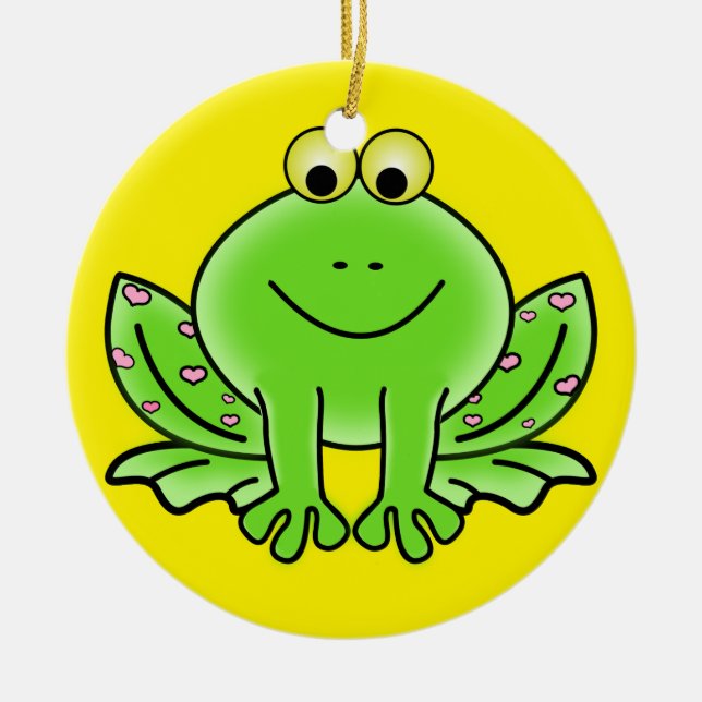 Ornement de Noël de la grenouille (Devant)