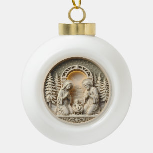 Ornement de Noël de la Nativité – Sainte Famille 2