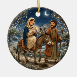 Ornement de Noël de la Sainte Famille de la Nativi