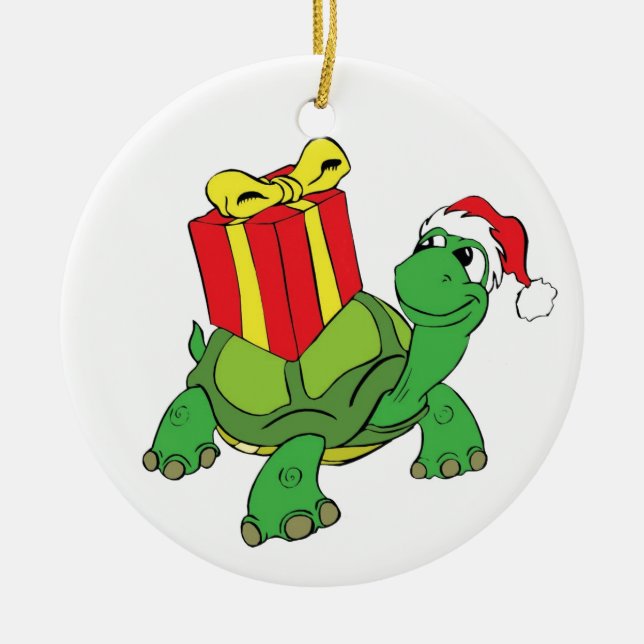 Ornement de Noël de la tortue (Devant)