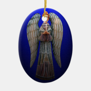 Ornement de Noël de lumière de guidage d'un ange