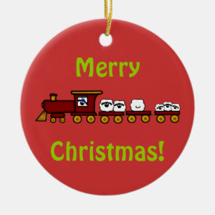 Ornement de Noël de moutons de Customizeable