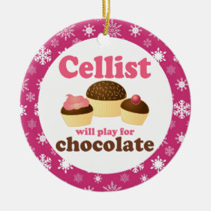 Ornement de Noël de musique de violoncelle