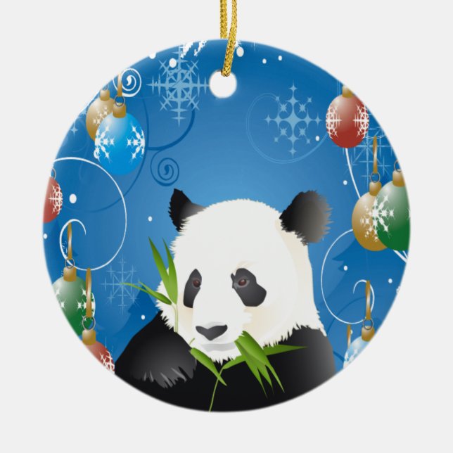 ORNEMENT DE NOËL DE PANDA (Devant)