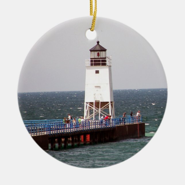 Ornement de Noël de phare (Devant)