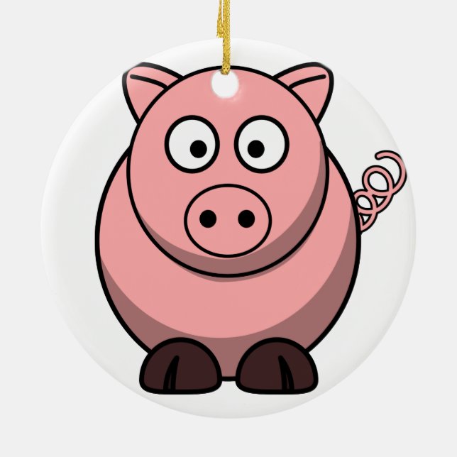 Ornement de Noël de porc (Dos)