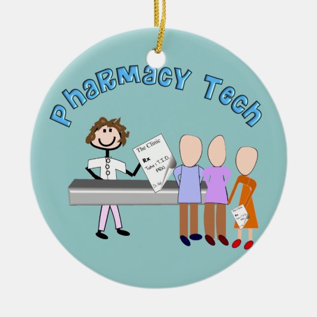 Ornement de Noël de prescription de technologie de (Devant)