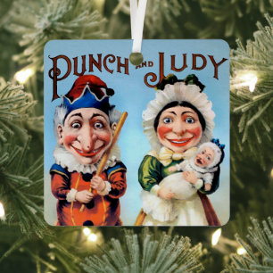 Ornement de Noël de Punch et Judy