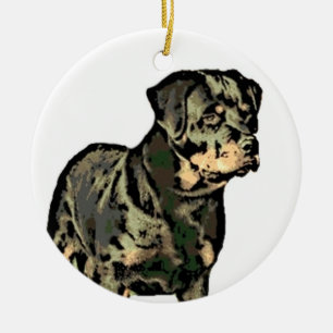 Ornement de Noël de rottweiler