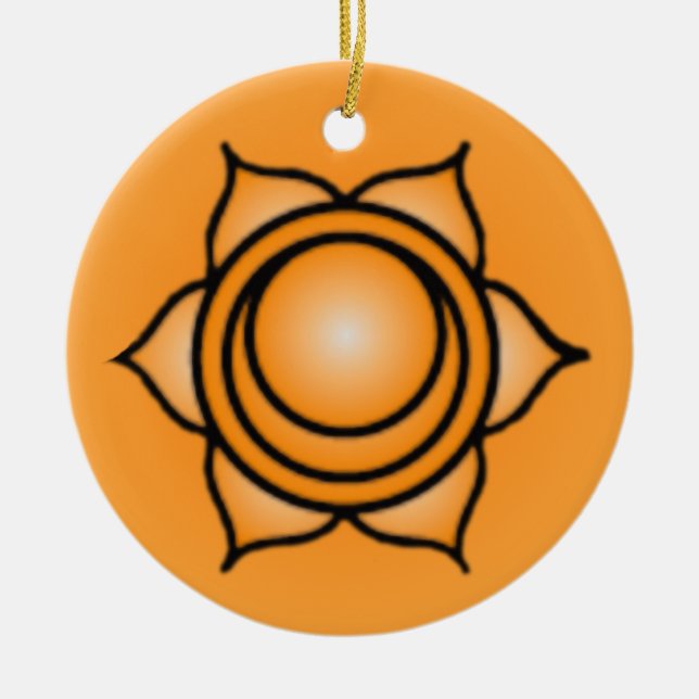 Ornement de Noël de Sacral Chakra (Devant)