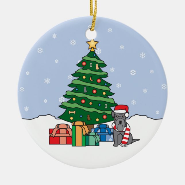Ornement de Noël de Schnauzer miniature (Devant)
