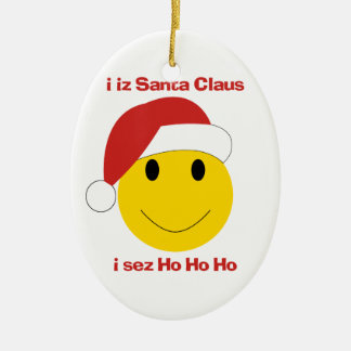 Ornement de Noël de sez de Père Noël ho ho ho