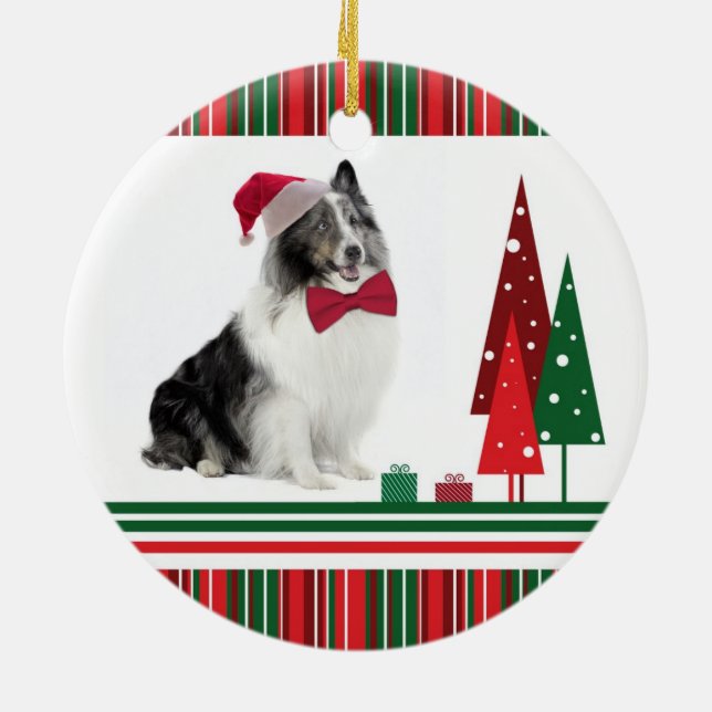 Ornement de Noël de Sheltie (Dos)