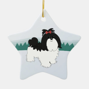 Ornement de Noël de Shih Tzu