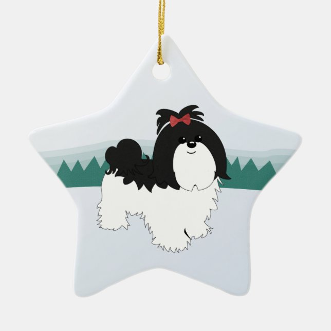 Ornement de Noël de Shih Tzu (Devant)