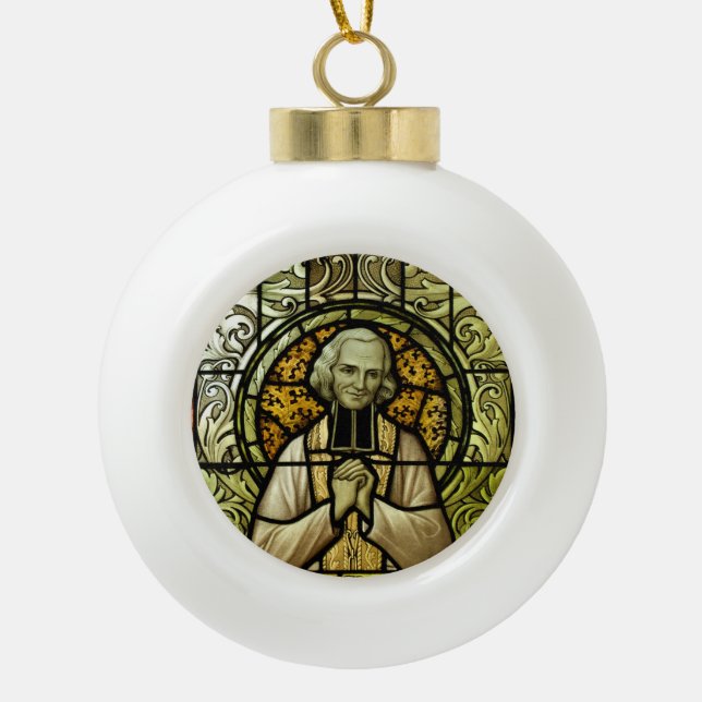 Ornement de Noël de St John Vianney (Devant)