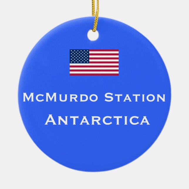 Ornement de Noël de station de McMurdo (Devant)