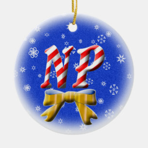 ORNEMENT DE NOËL DE SUCRE DE CANNE DU NP -