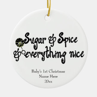 Ornement de Noël de sucre et d'épice