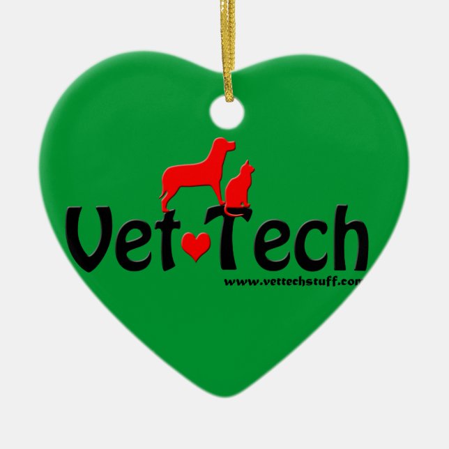 ornement de Noël de technologie de vétérinaire (Devant)