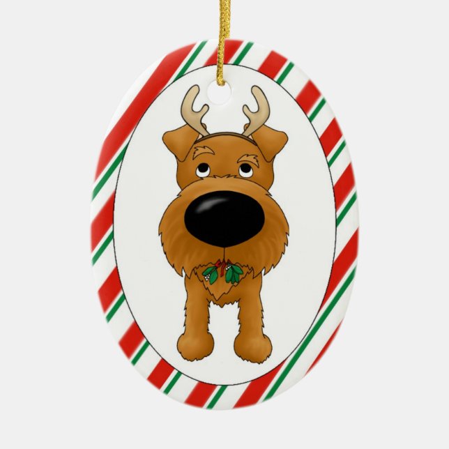 Ornement de Noël de Terrier irlandais (Devant)