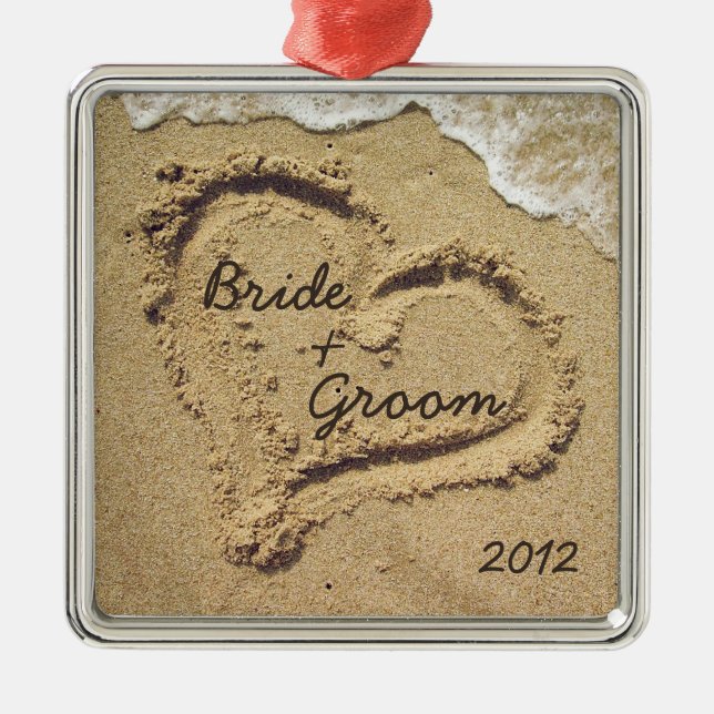 Ornement de Noël de thème de plage premier (Devant)