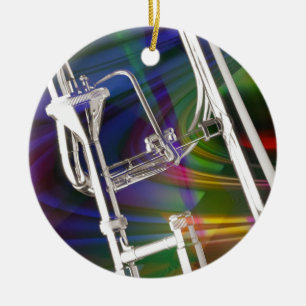 Ornement de Noël de trombone de glissière VOUS