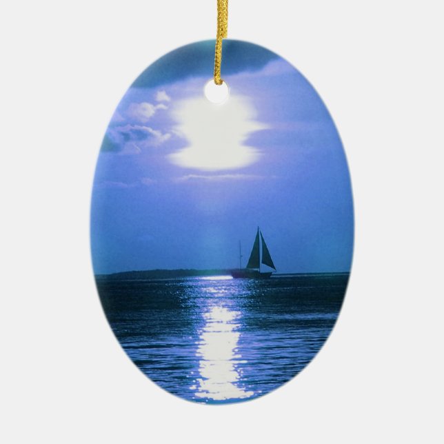 Ornement de Noël de vacances de bateau de (Devant)