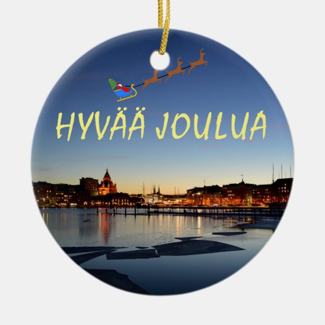 Ornement de Noël de vacances d'Helsinki (Devant)