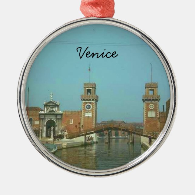 Ornement de Noël de Venise Italie (Devant)