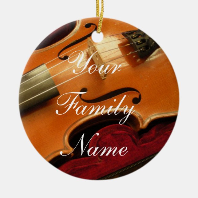 Ornement de Noël de violon (Devant)