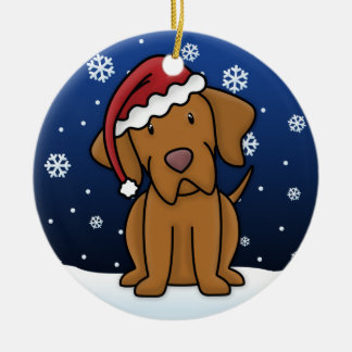 Ornement de Noël de Vizsla de bande dessinée de