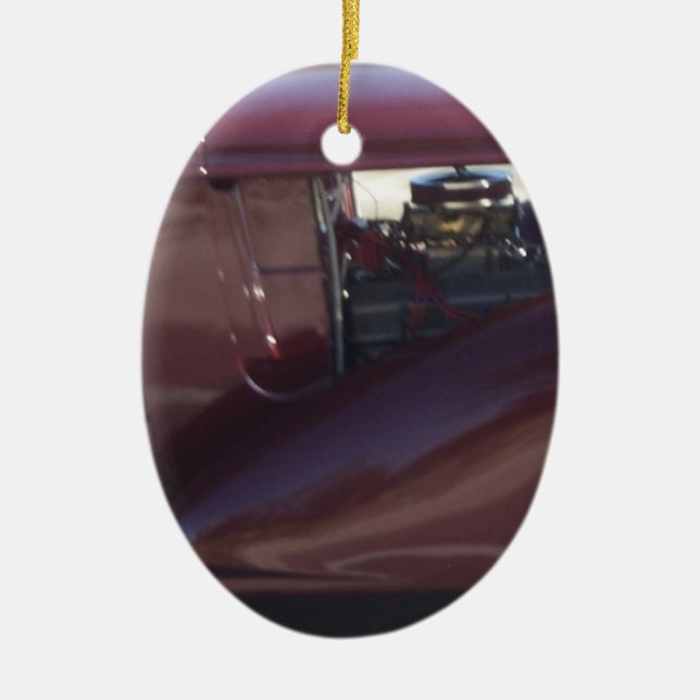 Ornement de Noël de voiture ancienne (Devant)