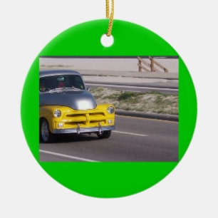 Ornement de Noël de voiture antique